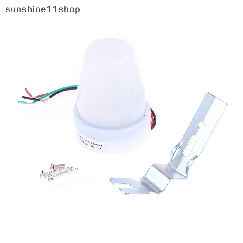 Sho AS-22 Otomatis On Off Photocell Lampu Jalan Light Switch Controller DC AC 220V 10A Kontrol Foto Photoswitch Sensor Adjustable N