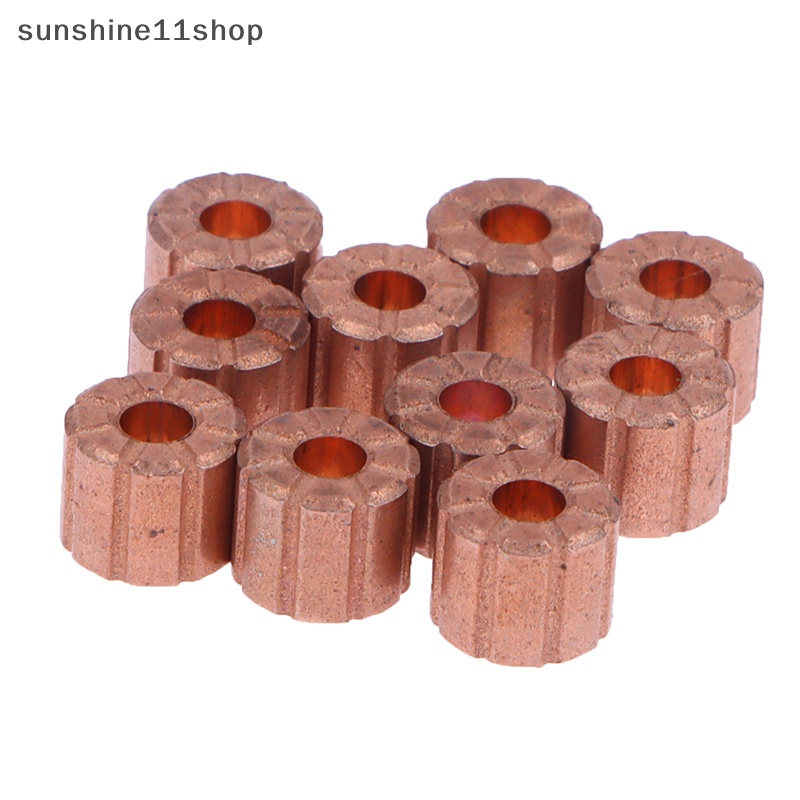 Sho 10pcs Bagian Metalurgi Dasar Tembaga Metalurgi oil bushing Berpori bearing N