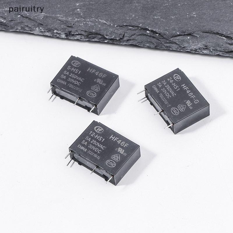 Prt HF46F -G-5/12 /24 -HS1 -HS1T 7A 5A 4Pin 250VAC 30VDC DC5V 12V 24V Relay HF46F-1 PRT