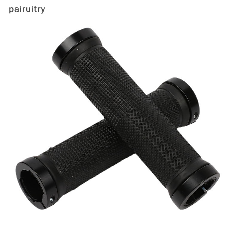 Prt 1pasang Grip Stang Sepeda Bersepeda Double Grips Sepeda Gunung Bar Karet MTB Grips PRT