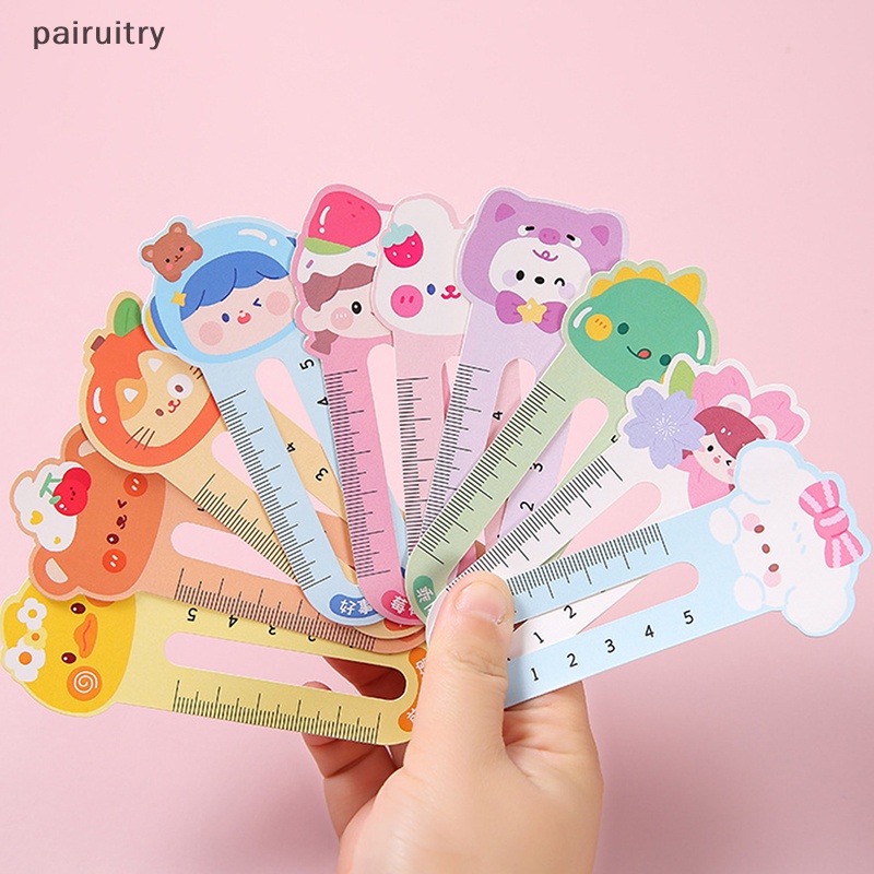 Prt 1Set Kreatif Lucu Sederhana Bookmark Penggaris Kartun Hewan Bookmark Siswa Perlengkapan Alat Tulis Kertas Untuk Anak Siswa Hadiah PRT