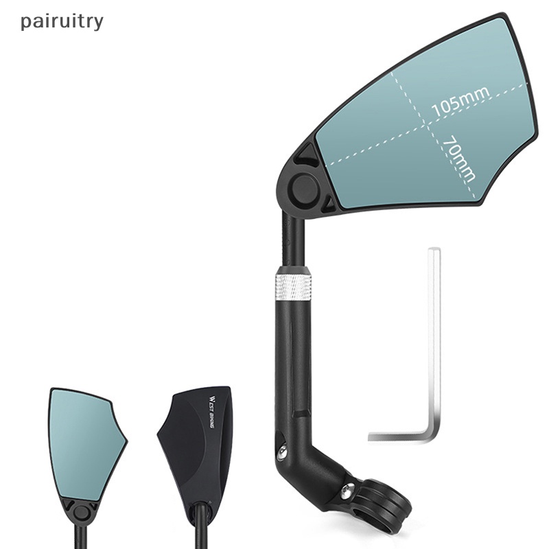 Prt Cermin Sepeda Stang Anti Silau - Kaca Spion Belakang Sepeda Dengan PRT Yang Dapat Ditarik