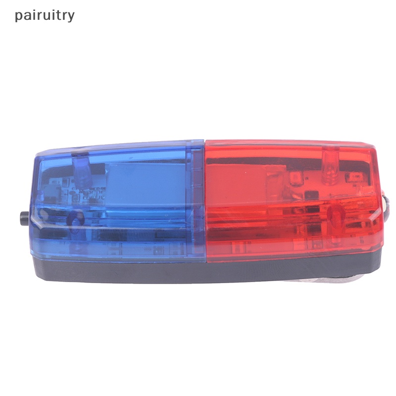 Prt LED Merah Biru Caution Emergency Police Light Lampu Bahu Kedip Rechargeable PRT