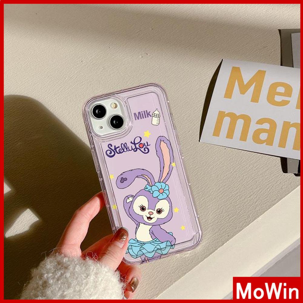 Case iPhone 14 Pro Max iPhone Case Bening Case TPU Soft Case Airbag Shockproof Lucu Ungu Kelinci Kompatibel dengan iPhone 13 Pro Max iPhone 12 Pro Max 11 8Plus 7Plus 6Plus XR XS