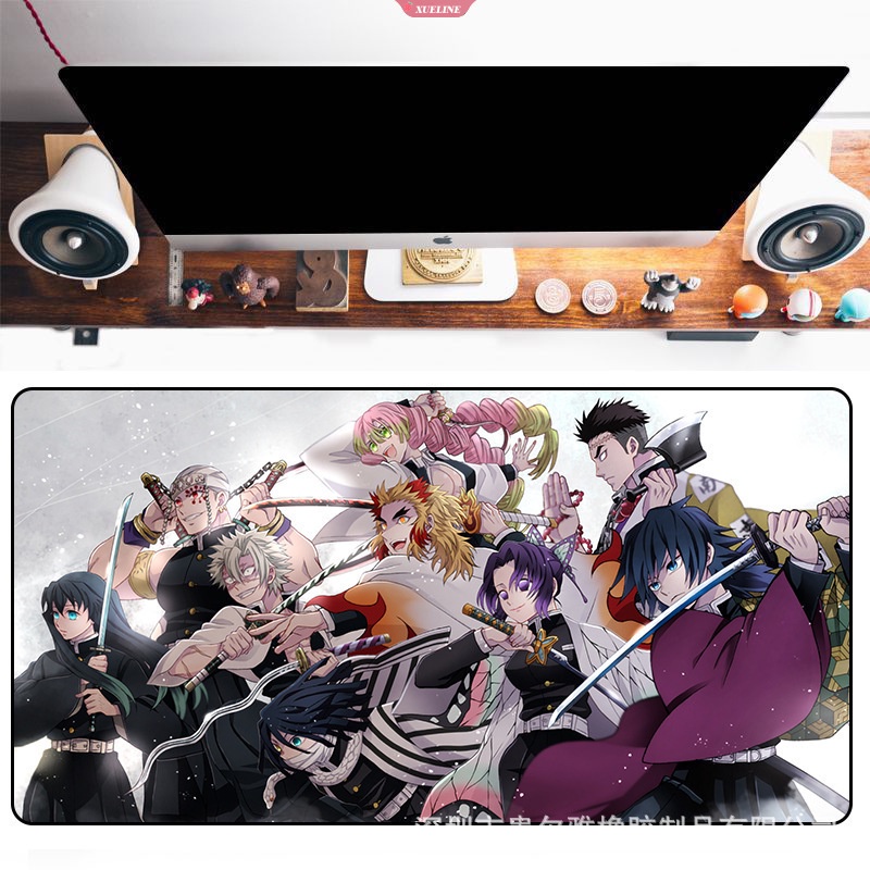 Mouse Pad Demon Slayer Alas Meja Mousepad Komputer Alas Keyboard Big Desk Pad 300 * 600 * 2alas Mouse Gamer Besar Mausepads Mouse Mat [ZXL]