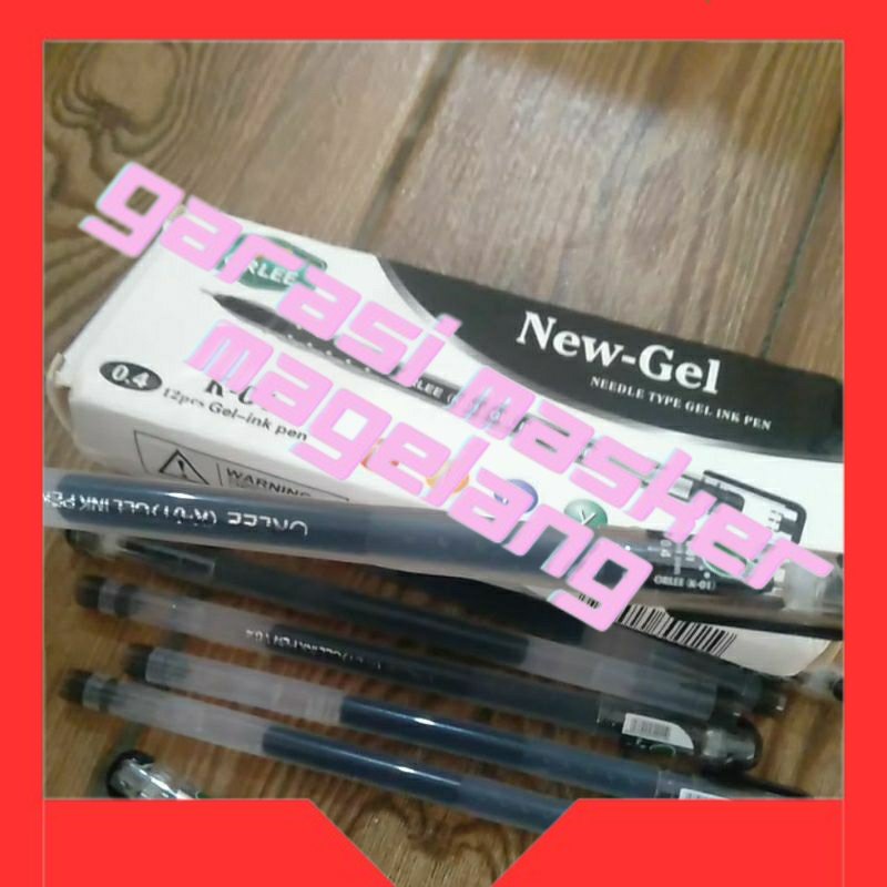 

BOLPOIN NEW GEL 1lusin tanpa box murah