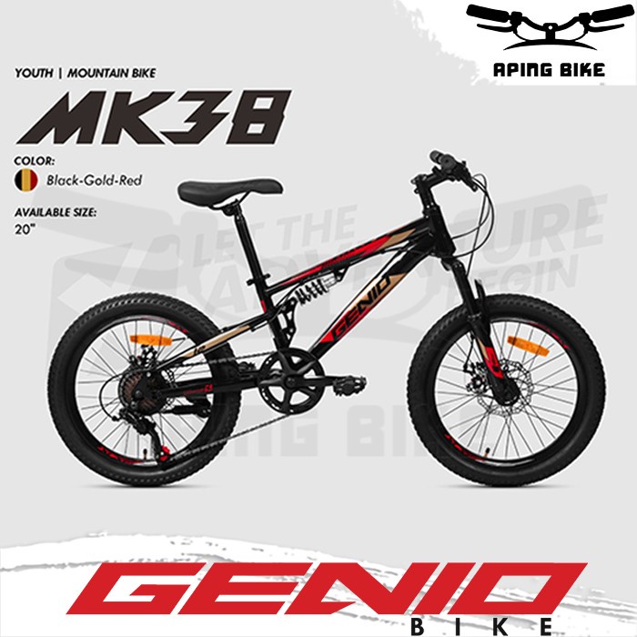 Sepeda Genio MK38 20 Sepeda MTB Genio 20 Sepeda Gunung (80% Rakit) - BK-GD-RD