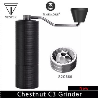 timemore chestnut C3 S2C burr coffee grinder adjustable / grinder kopi - GRINDER C3BLACK