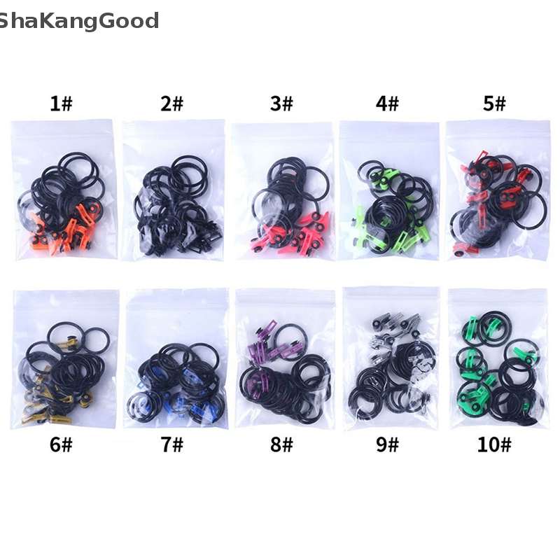 Skid 10pcs/Lot Pengait Pancing Plastik Safety Holder Lure Attachment Hooks Aman SKK