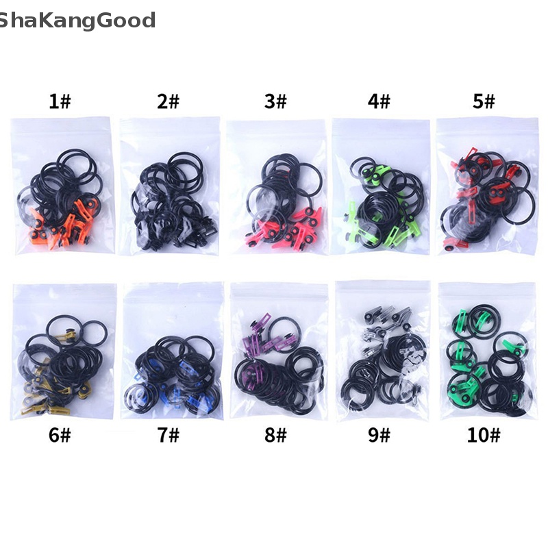 Skid 10pcs/Lot Pengait Pancing Plastik Safety Holder Lure Attachment Hooks Aman SKK