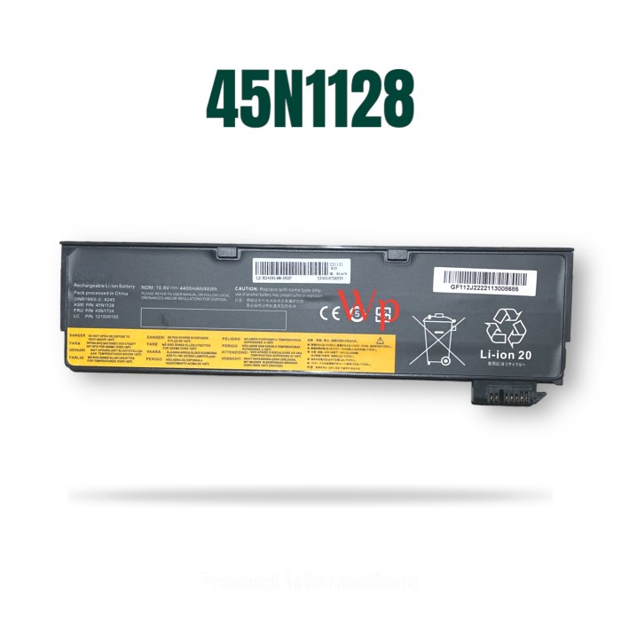 Baterai Lenov0 Th1nkpad X240 X240S X250 X250 X260 T440 T440S 45N1128
