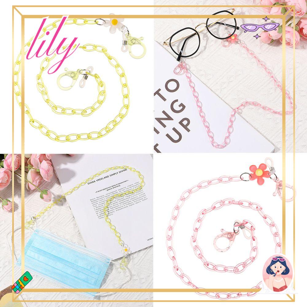 Lily Chain Hadiah Lucu Kalung Sungalsses Tali Leher Rantai Kacamata Akrilik