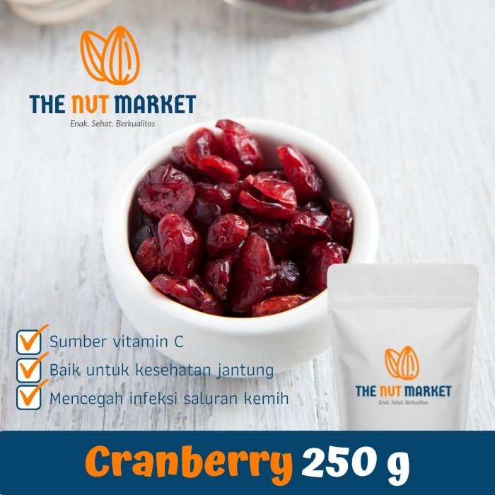 

Bisa COD Dried Cranberry, Buah Kranberi Kering 250 gram, IMPORT USA