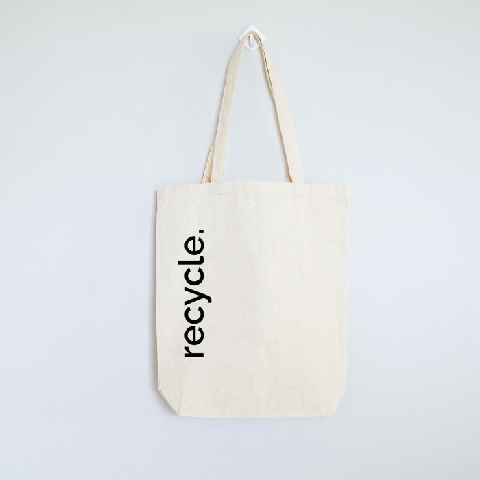 

TERMURAH Tote bag / tas tote Recycle bahan canvas (kora tote)