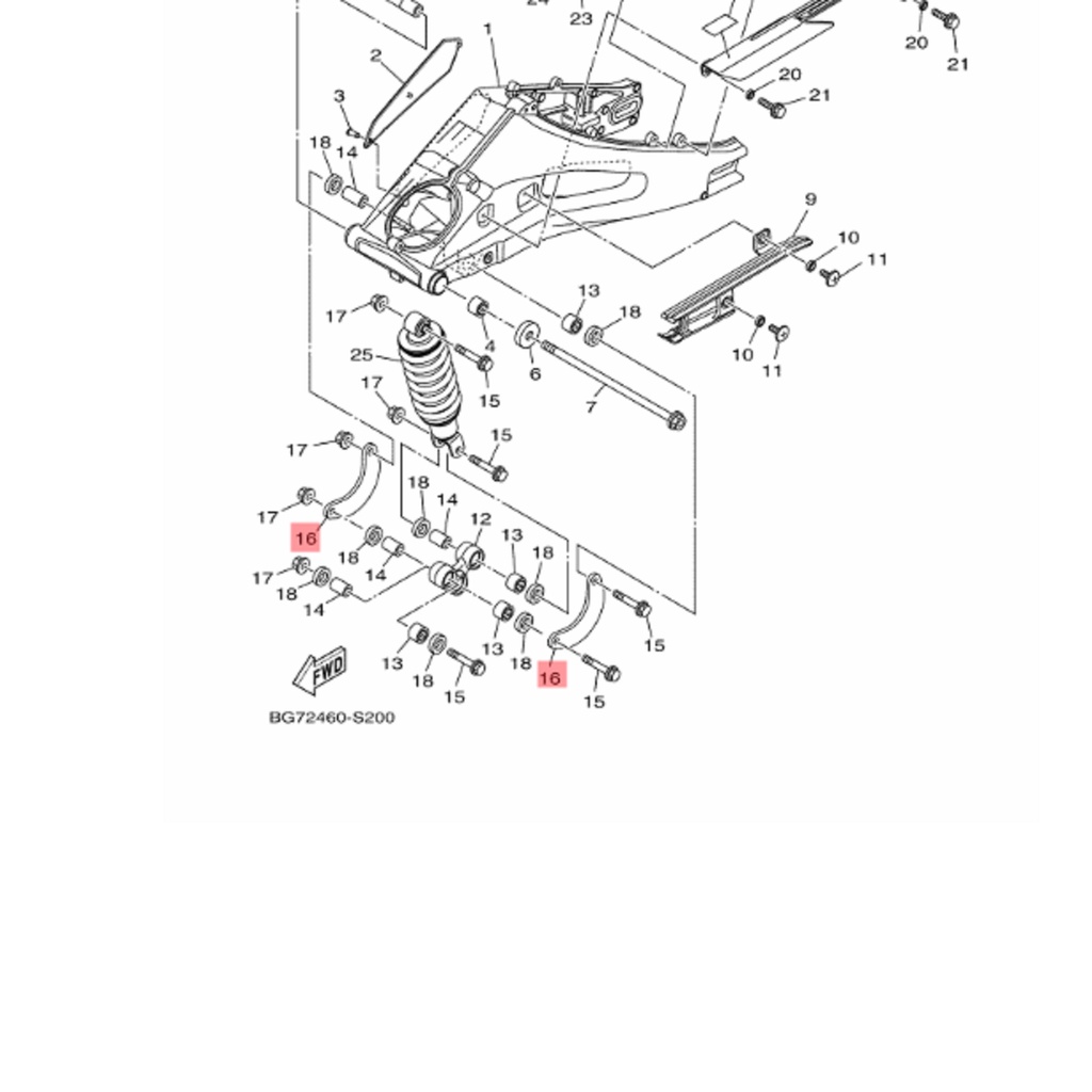 rod connecting conrod tapal ayunan r15 lama v2 v3 r15m mt15 xsr xabre vixion r 155 original ygp 2PK-F217F-00