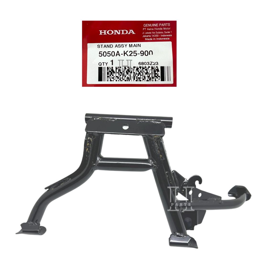 STANDAR DUA TENGAH STAND ASSY MAIN BEAT SCOOPY SPACY VARIO FI ESP 5050A-K25-900 ASLI ORIGINAL AHM HGP HONDA