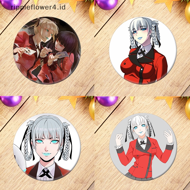 {rippleflower4.id} Lencana Pin Anime Manga KAKEGURUI Untuk Pakaian Ransel Dekorasi Hadiah Anak~