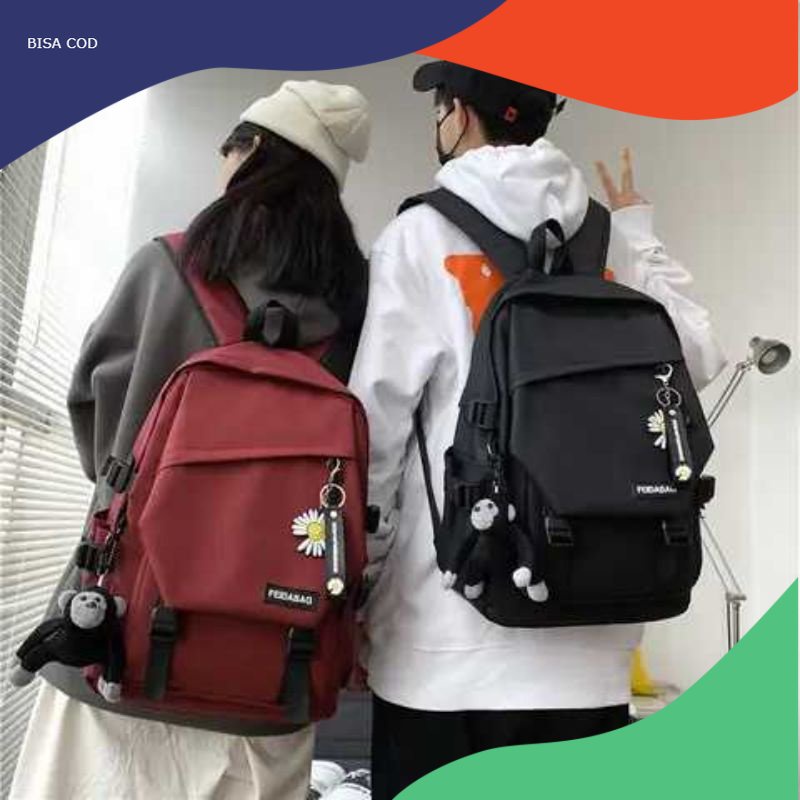 Ransel Pria / Wanita Desainer Mewah Ransel Gendong Buat Kuliah Sekolah Harian kualitas Tinggi Ransel untuk Laptop Tas Pria / wanita