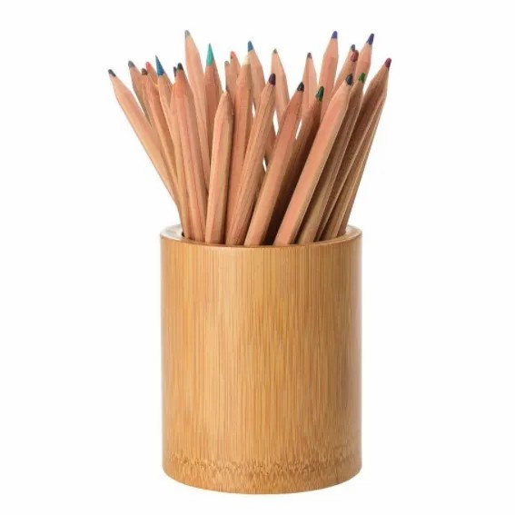 

tempat pensil serbaguna minimalis natural dari bambu