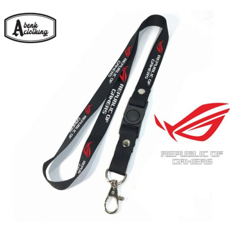 

Lanyard ROG Republic of Gamers hitam