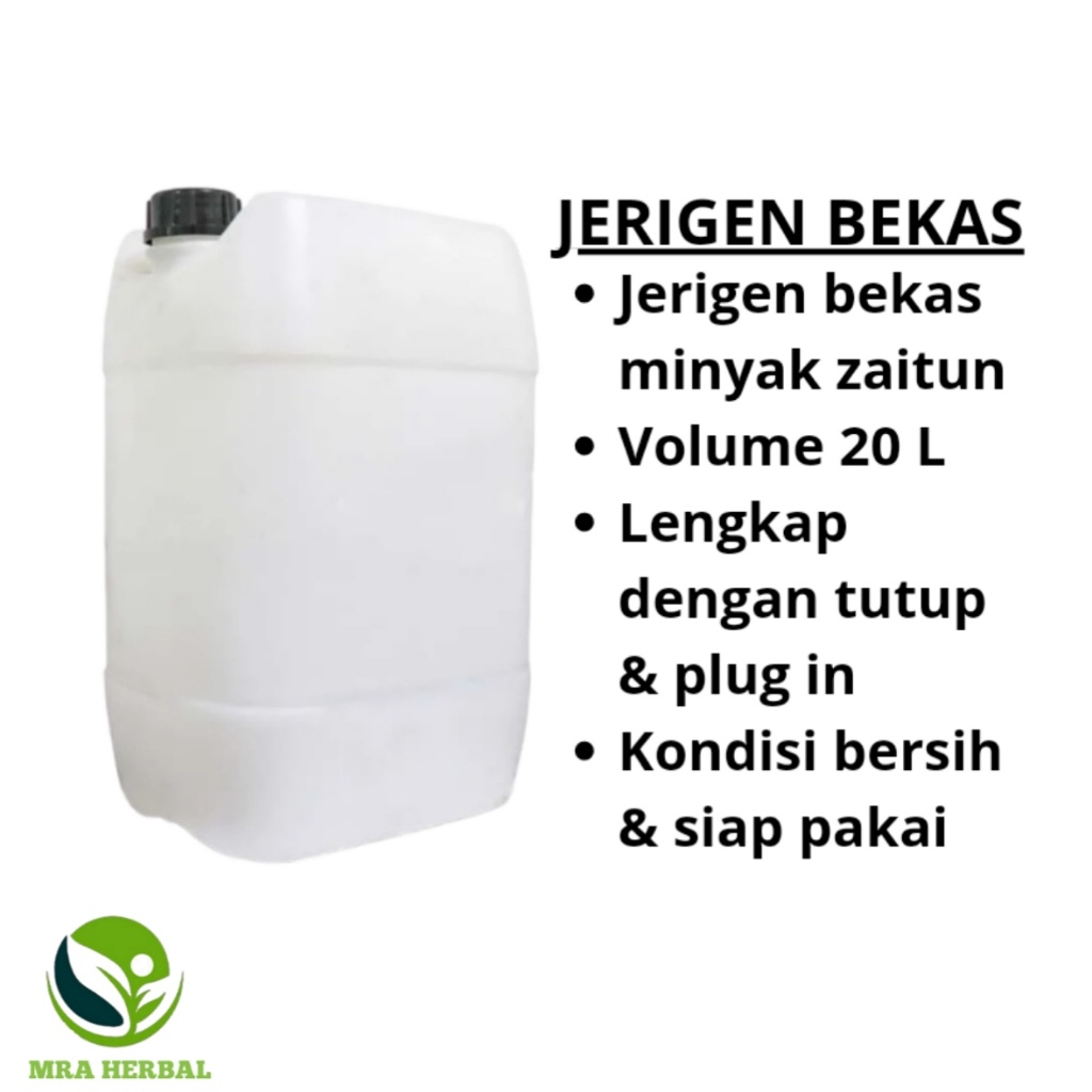 Jerigen Bekas 20 Liter | Lengkap Dengan Tutup & Plug In | Jerigen 20 Liter Bekas