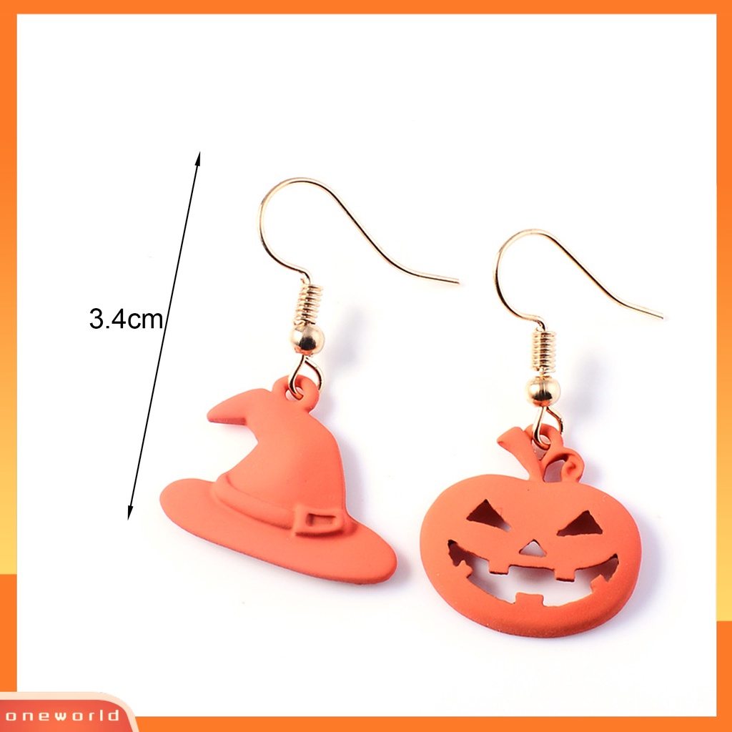 [WOD] 1pasang Anting Halloween Pengerjaan Halus Aksesoris Shiny Semua Pertandingan Indah Alloy Original Ilustrasi Gaya Aksesoris Untuk Pacaran