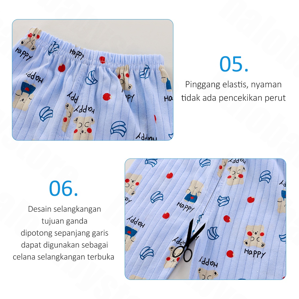 Halo Baby 1-3 Tahun Piyama Setelan Anak Lengan Pendek/Baju Setelan Anak Bayi/Baju Tidur Anak