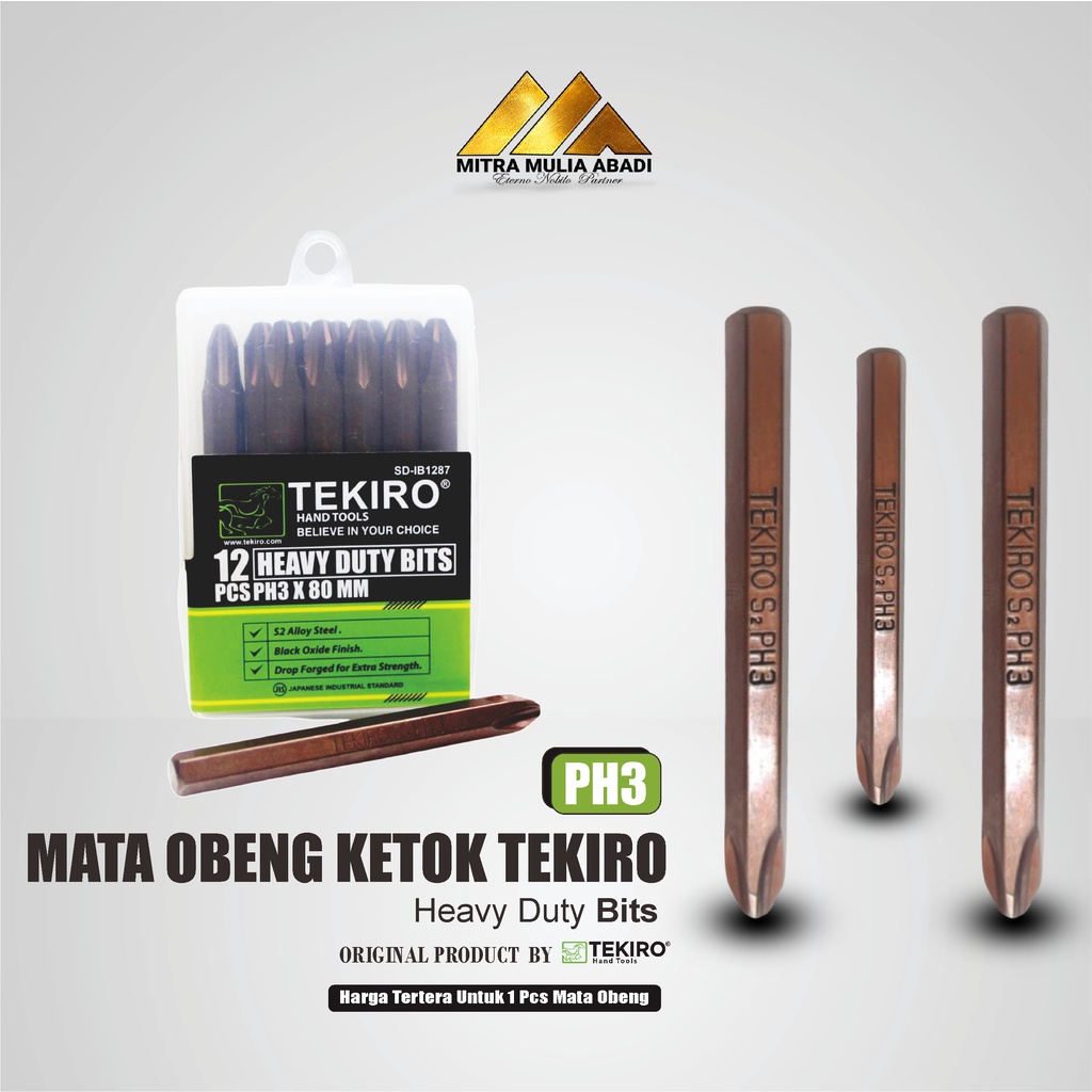 MATA OBENG KETOK TEKIRO PH 3 l Heavy Duty Bits ph 3