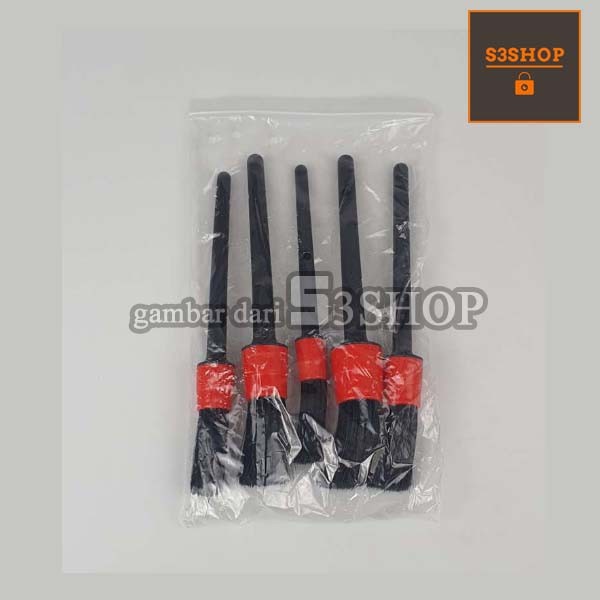 Kuas Auto Detailing Brush Set 5in1 Sikat Lembut Pembersih Mobil 5 pcs