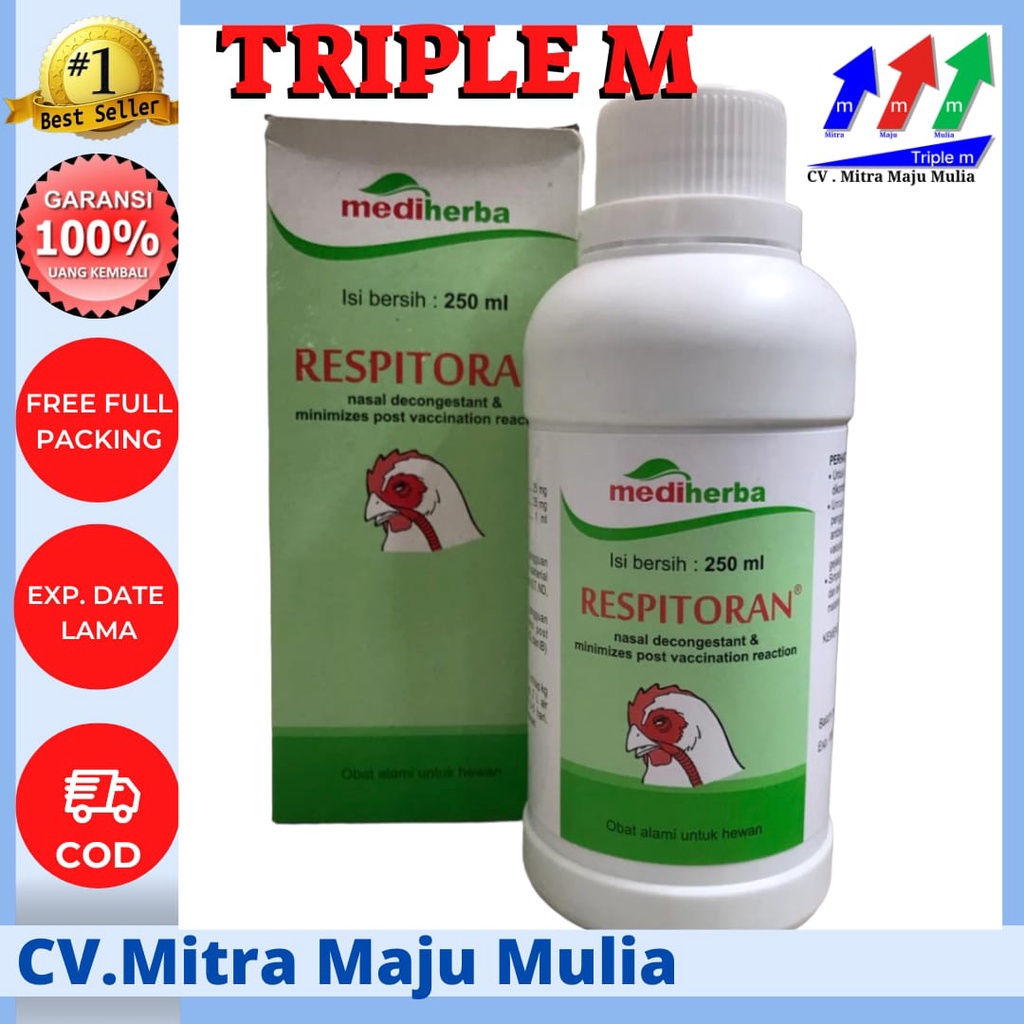 RESPITORAN 250 ML OBAT PERNAPASAN PADA HEWAN