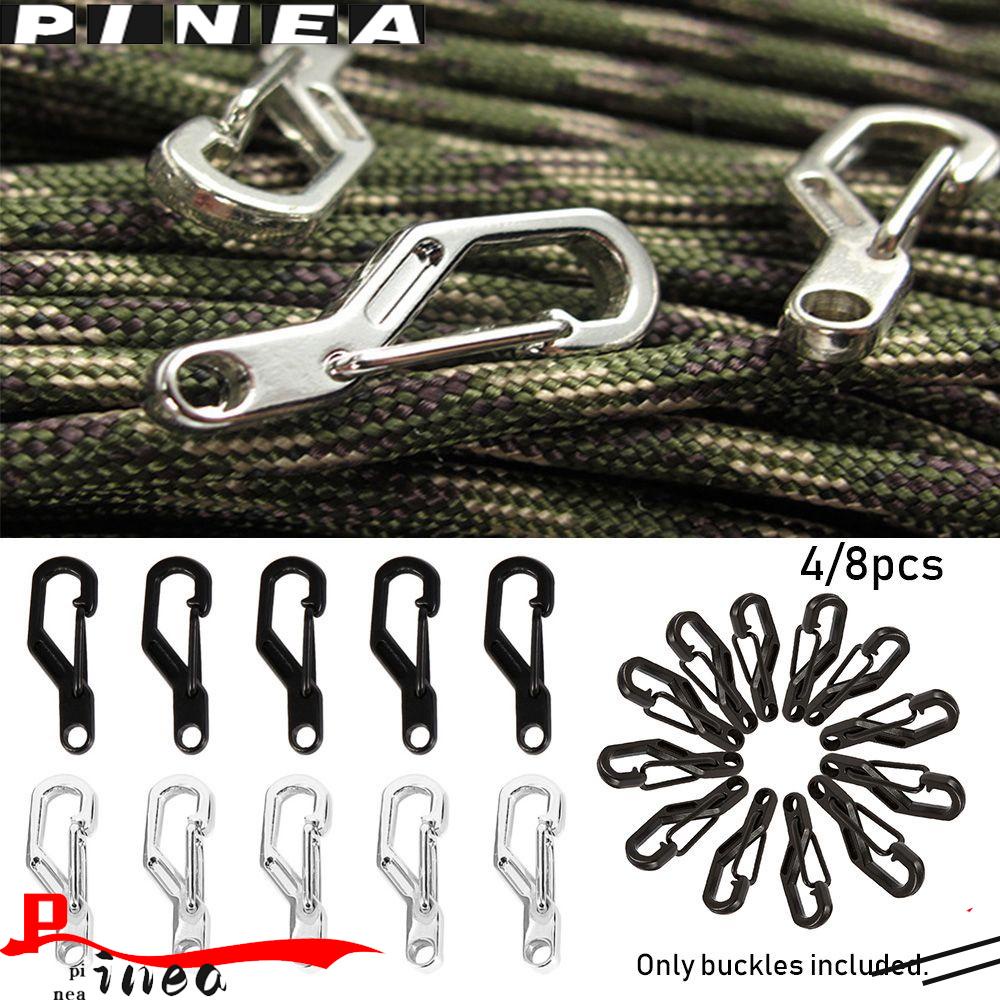Nanas 4 /8pcs D Carabiner Gantung Gesper Kait Luar Ruangan Safety Travel Tools Camping Keyring