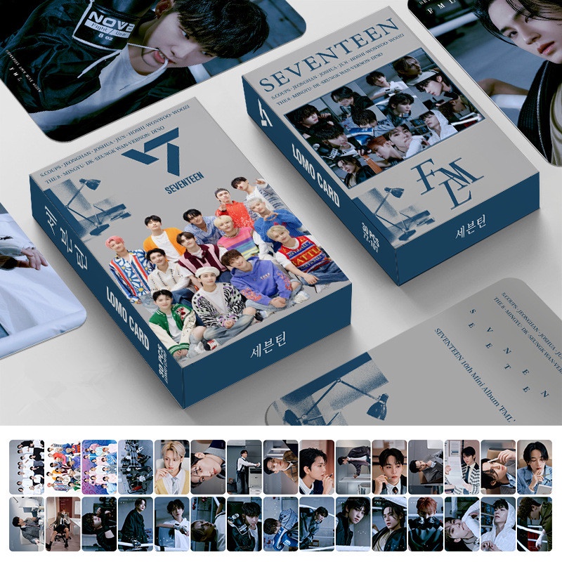 30pcs /box SEVENTEEN Album FML Photocards Kartu Lomo Kpop Postcards