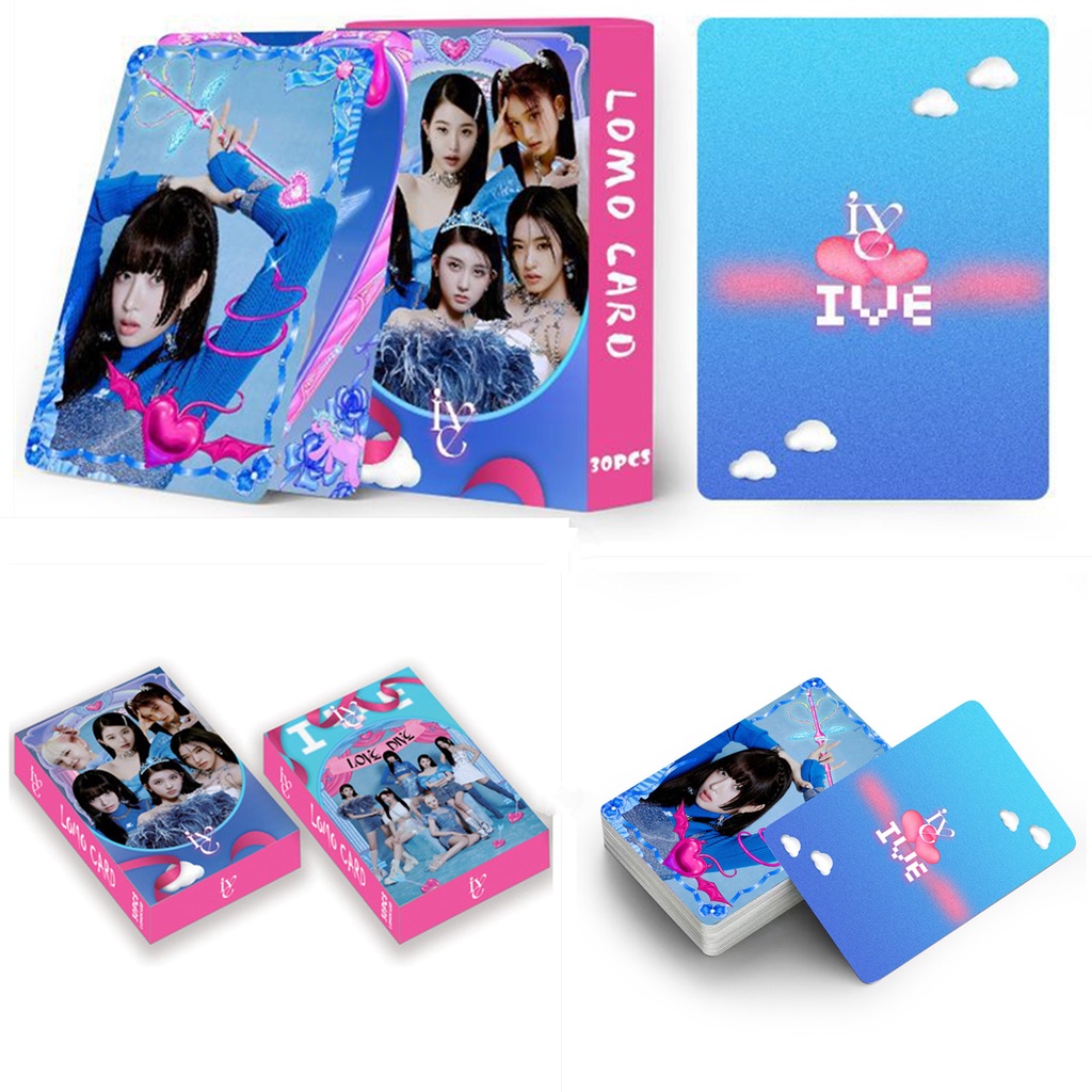 30pcs /box IVE Album WAVE LOVE DIVE Photocards Kartu Lomo Kpop Postcards