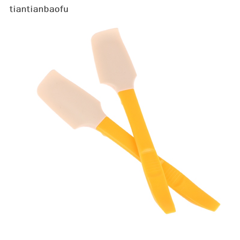 [tiantianbaofu] 1pc Spatula Dapur Mini Silikon Alat Panggang Silicone Cream Baking Spatula Butik