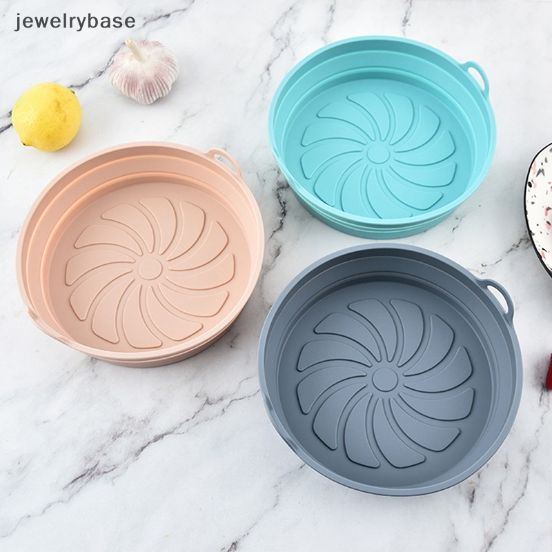 [jewelrybase] Menebal Panci Silikon Anti Lengket Mat Cetakan Kue Keranjang Baking Pan Air Fryer Liner Butik