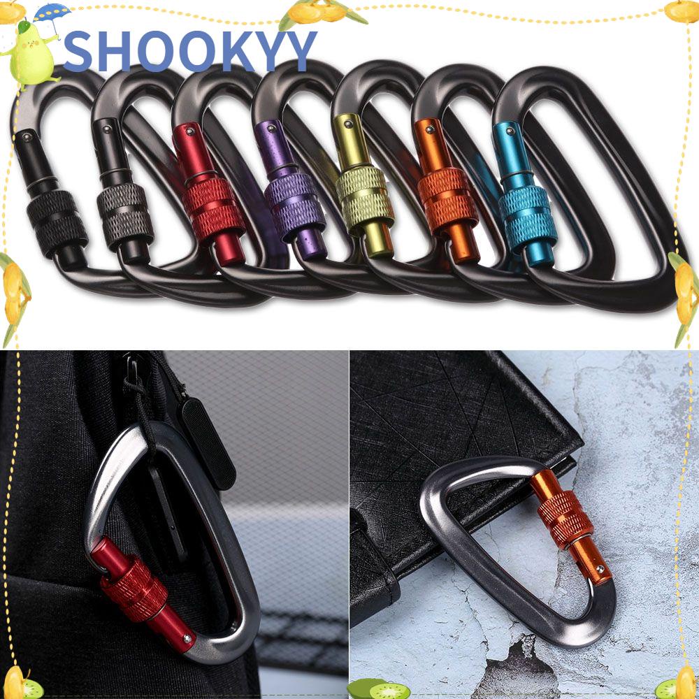 Chookyy Climbing Carabiner 6warna Alat Outdoor Alat Panjat Quickdraws Lock