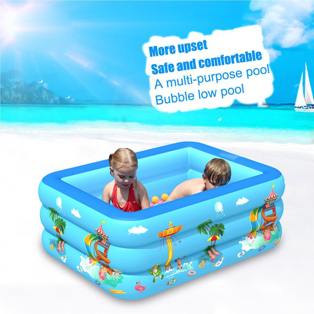 Kolam Renang Tiup Kolam Santai Tiup Persegi Untuk Bayi Anak Outdoor Taman Halaman Belakang Musim Panas Air Pesta