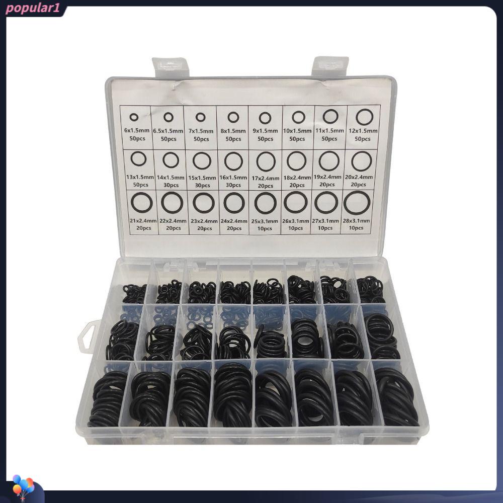 Populer 740pcs O Rings Assortment Kit Karet Perbaikan Otomotif Rubber Bands O-Rings Repair Kit
