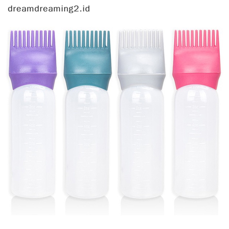 (drea) Botol Shampo Pewarna Rambut 120ml Aplikator Pewarna Pewarna Brush Pembersih Rambut //