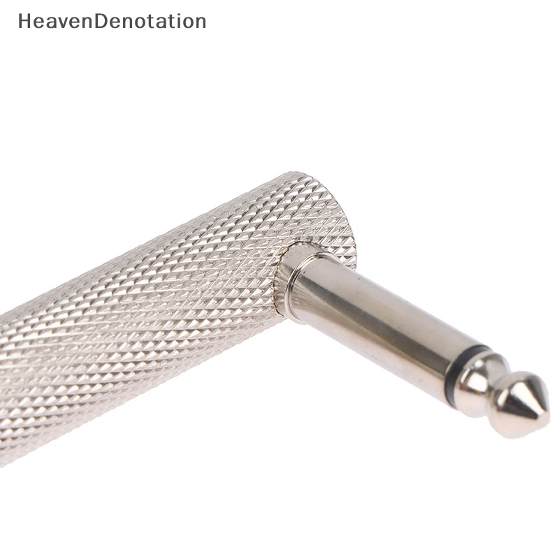 [HeavenDenotation] 6.35 Plug Efek Gitar Elektrik Pedal Konektor Coulper Jack Interface Kabel HDV