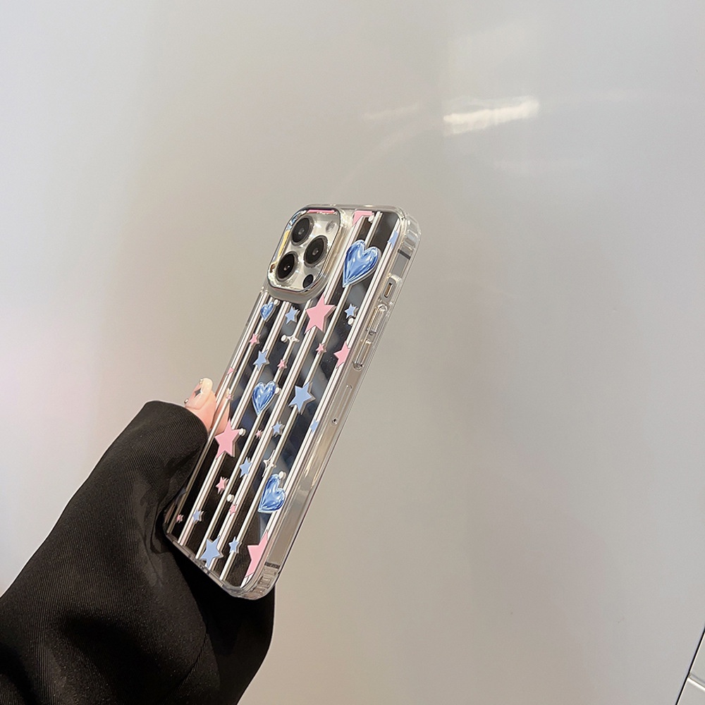 Cocok Untuk Iphone14 Pro Max iPhone Phone Case Permukaan Cermin Kamera Perlindungan Shockproof Kuat Kompatibel Dengan Iphone13 13pro 13prm iPhone 11 7Plus 8Plus Xr XS 12 Pro Max Phone Case