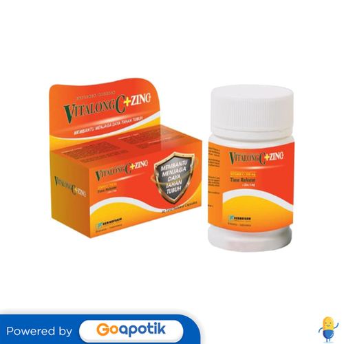 Vitalong C + Zinc Botol 30 Kapsul