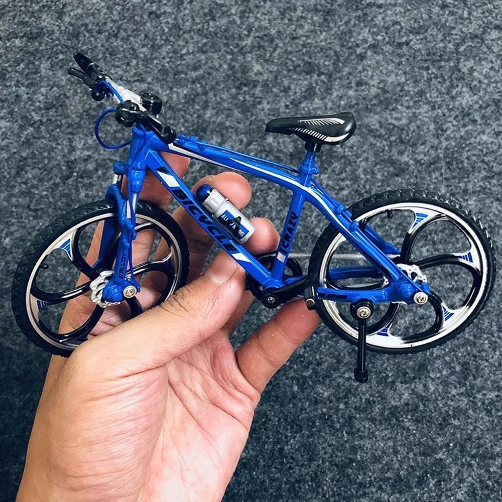 Agustinina Model Sepeda Untuk Anak Bicycle Fans Mainan Koleksi Mini1:10 Diecast Alloy Model Sepeda Jalan