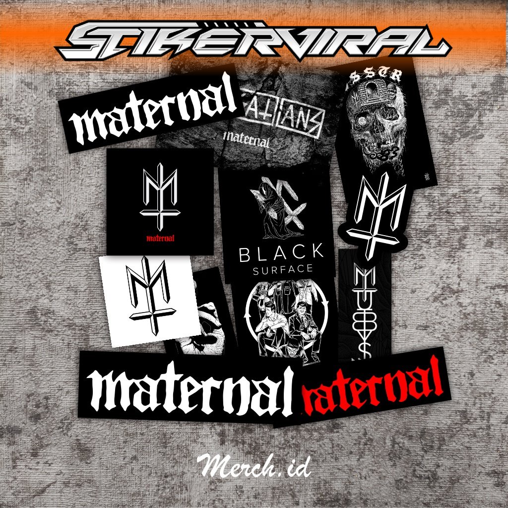 Stiker distro brand MATERNAL / Sticker Pack