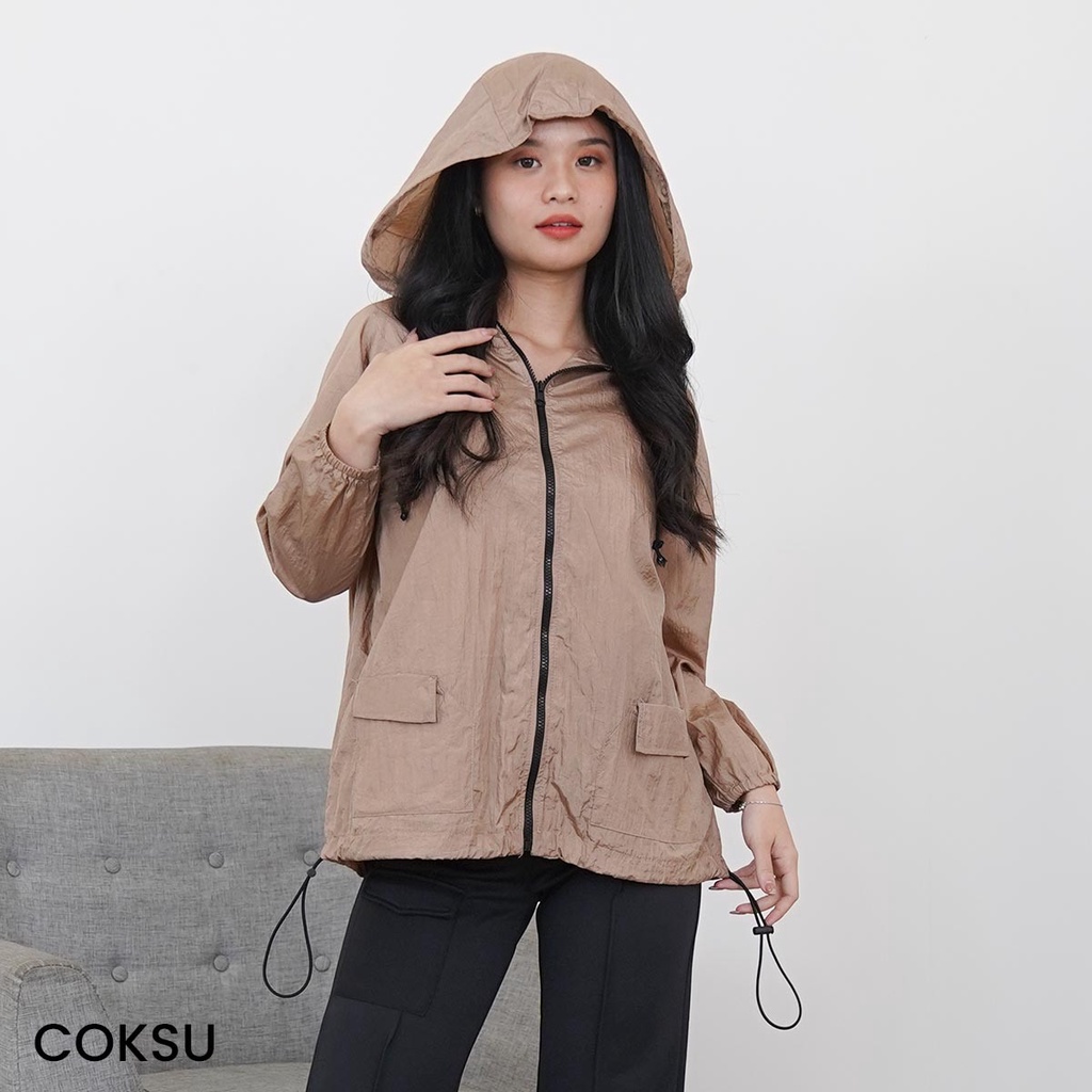 Jacket Crinkle Parasut Leo Anti Lecek