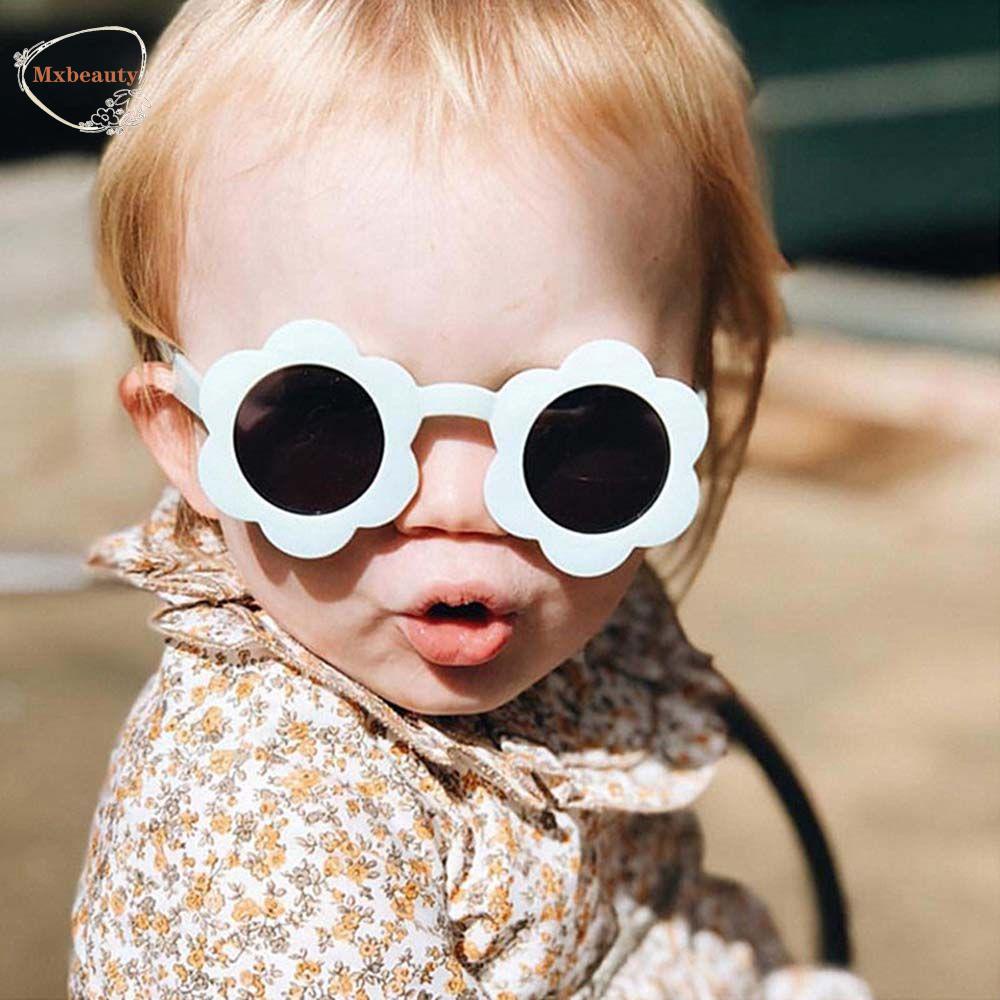 Mxbeauty Kacamata Hitam Anak-Anak Laki-Laki Kepribadian Pelindung Mata Daisy Musim Panas Kacamata Vintage Anak Sunglasses