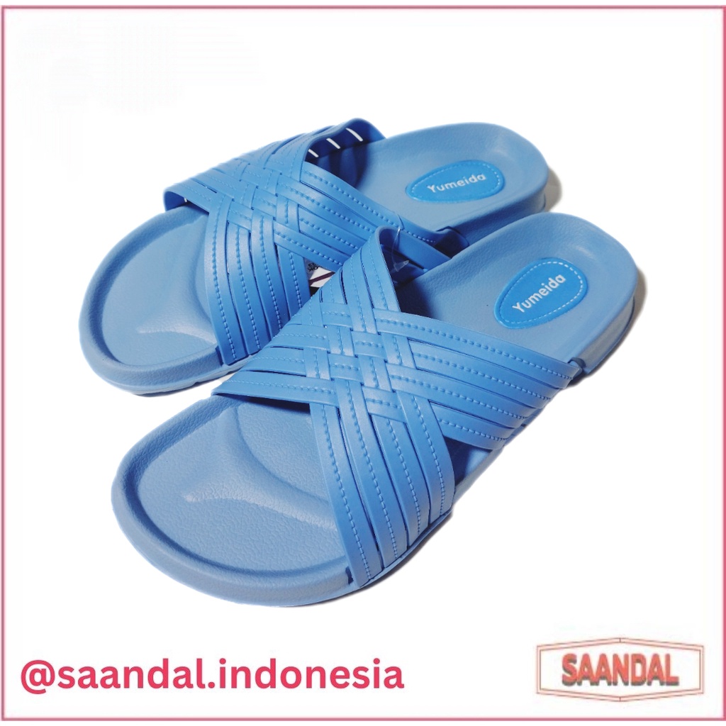 Sandal Selop Slip On Wanita Karet Perempuan Yumeida 23023