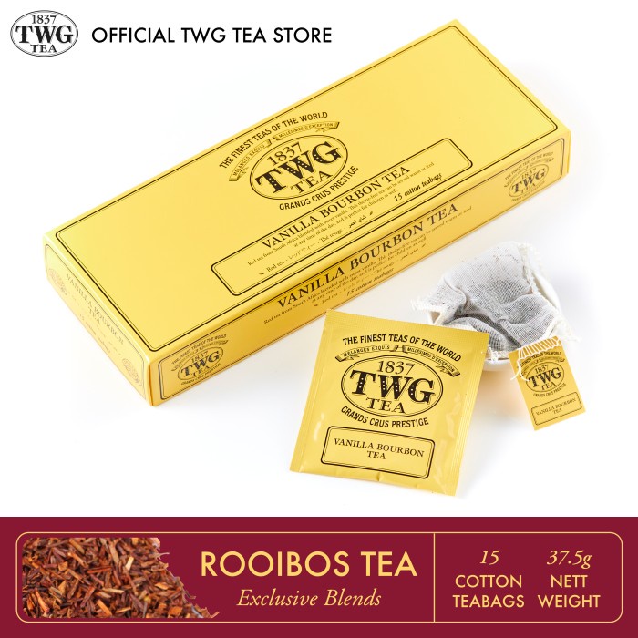 

N.E.W TWG Tea ǀ Vanilla Bourbon Tea, Cotton Teabag