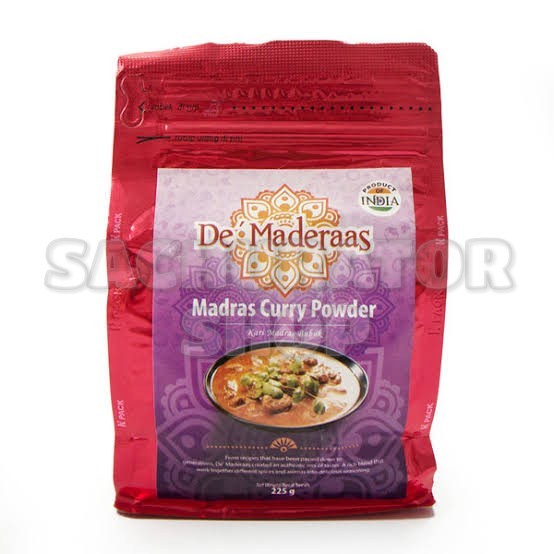 

N.E.W Bumbu Bubuk De Maderaas Maderas Kari India Madras Curry Powder 225 gr