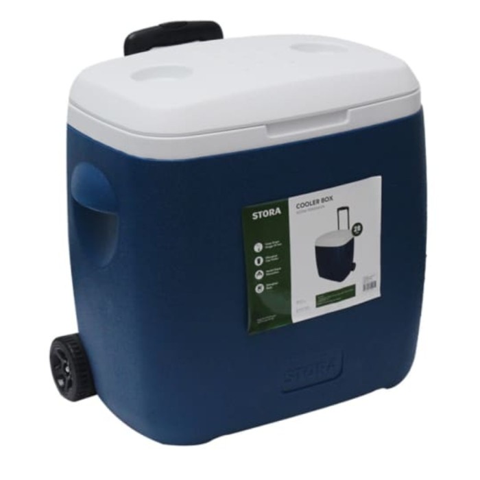 Cooler Box 28 Liter Roller / Box Pendingin Dengan Roda